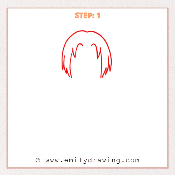 how to draw an itachi uchiha - Step 1